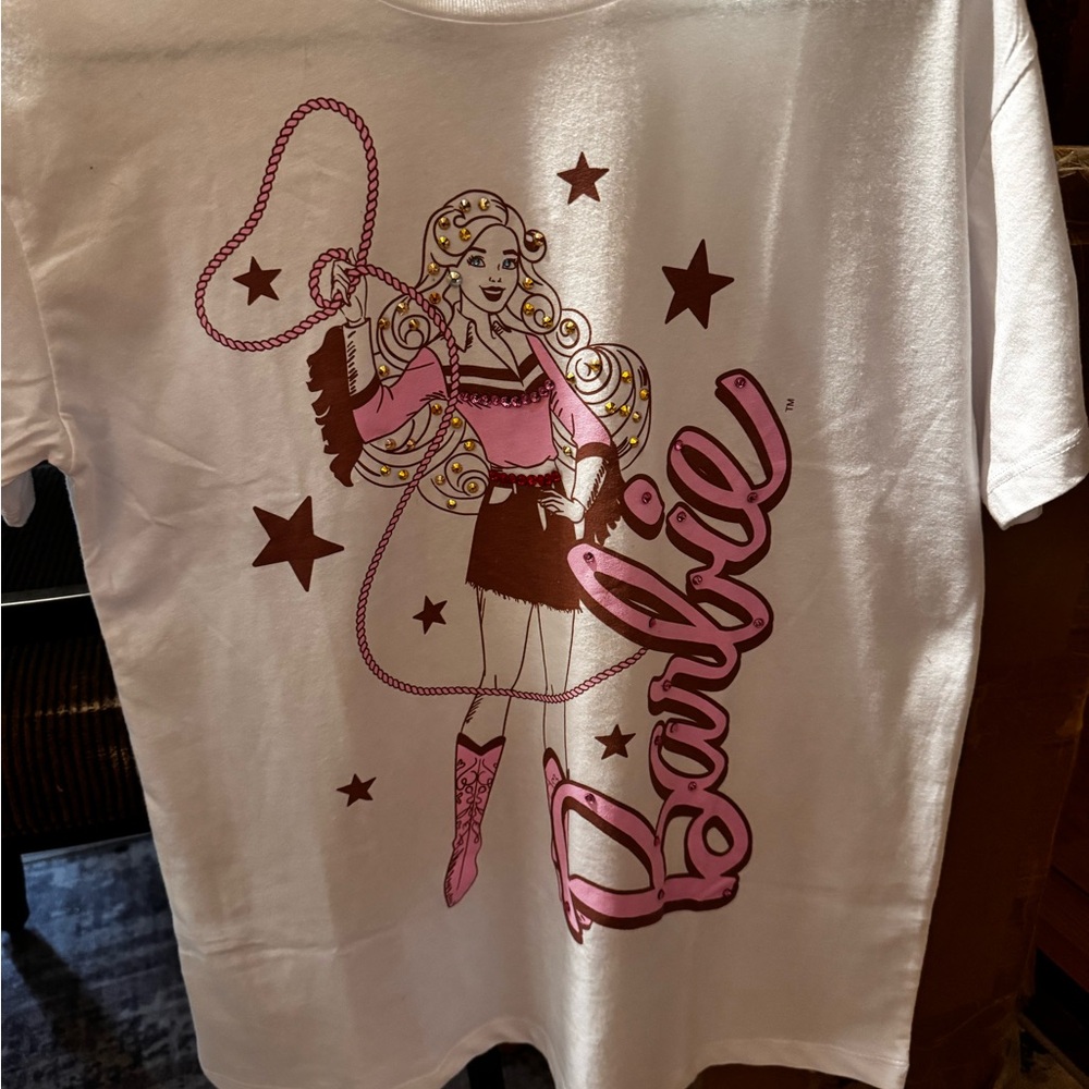 Barbie Pink and Brown Short Sleeve Tees - Picture 4 of 4